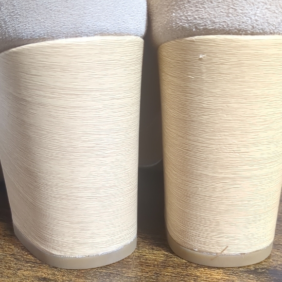 TOMS Women's Tan Peep-Toe Heeled Mules - Picture 13 of 13